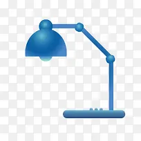 蓝色创意台灯-空若网 蓝色创意台灯-空若网