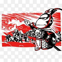 猴子军团插画-空若网 猴子军团插画-空若网