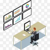 七台电脑和分析数据的人-空若网 七台电脑和分析数据的人-空若网