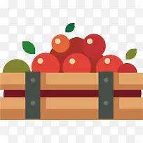 矢量装满水果的水果木箱-空若网 矢量装满水果的水果木箱-空若网
