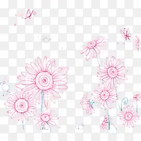 手绘向日葵-空若网 手绘向日葵-空若网