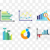 商务简单数据统计图标-空若网 商务简单数据统计图标-空若网