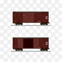 卡通手绘红色火车车厢-空若网 卡通手绘红色火车车厢-空若网