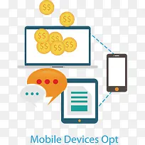 手机服务扁平化素材-空若网 手机服务扁平化素材-空若网