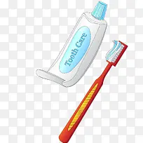 彩色扁平化刷牙元素-空若网 彩色扁平化刷牙元素-空若网