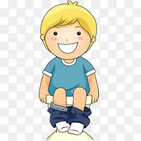 卡通微笑男孩-空若网 卡通微笑男孩-空若网