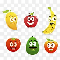 矢量水果表情-空若网 矢量水果表情-空若网