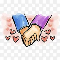 情人节甜蜜手牵着手-空若网 情人节甜蜜手牵着手-空若网