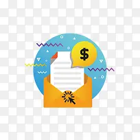 扁平化财务报表图标-空若网 扁平化财务报表图标-空若网