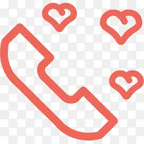 情人节浪漫爱心电话-空若网 情人节浪漫爱心电话-空若网