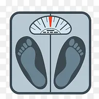 扁平化体重秤设计矢量图-空若网 扁平化体重秤设计矢量图-空若网
