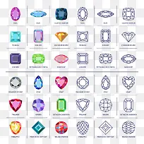 彩色珠宝及切面-空若网 彩色珠宝及切面-空若网