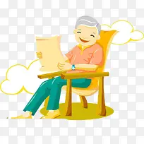 橙色衣服的老奶奶-空若网 橙色衣服的老奶奶-空若网