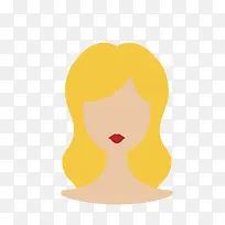 金色时尚长发女假发-空若网 金色时尚长发女假发-空若网