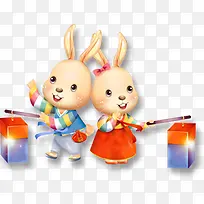 卡通手绘小兔子-空若网 卡通手绘小兔子-空若网