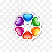 绚丽爱心拼图-空若网 绚丽爱心拼图-空若网