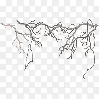 棕色简约枯树枝-空若网 棕色简约枯树枝-空若网