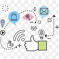 手绘点赞-空若网 手绘点赞-空若网