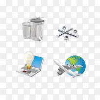 矢量垃圾筐-空若网 矢量垃圾筐-空若网