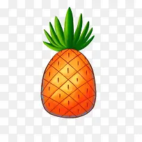 橙色卡通大菠萝-空若网 橙色卡通大菠萝-空若网