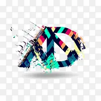 彩色喷漆AD艺术字免抠图-空若网 彩色喷漆AD艺术字免抠图-空若网