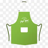 矢量绿色时尚下厨围裙-空若网 矢量绿色时尚下厨围裙-空若网