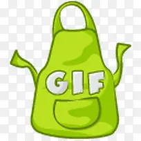 绿色GIF时尚围裙-空若网 绿色GIF时尚围裙-空若网
