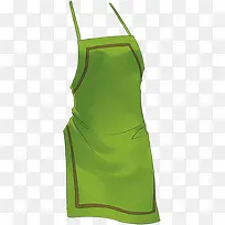 绿色可爱漫画围裙-空若网 绿色可爱漫画围裙-空若网