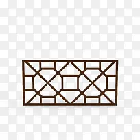 对称棕色古典中式花窗-空若网 对称棕色古典中式花窗-空若网
