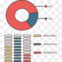 红蓝扁平数据图表-空若网 红蓝扁平数据图表-空若网