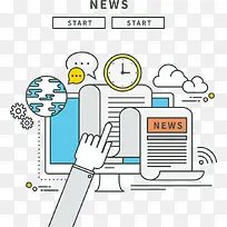 矢量新闻上的数据-空若网 矢量新闻上的数据-空若网