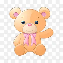 卡通手绘可爱布娃娃熊-空若网 卡通手绘可爱布娃娃熊-空若网