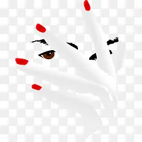 美女手指矢量图-空若网 美女手指矢量图-空若网