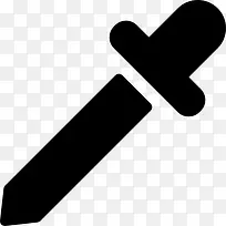 黑色的滴管图标-空若网 黑色的滴管图标-空若网