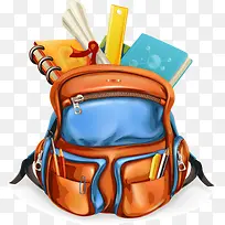 橙色书籍背包-空若网 橙色书籍背包-空若网