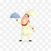 矢量卡通插画厨师png-空若网 矢量卡通插画厨师png-空若网