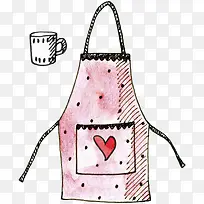 卡通粉色围裙-空若网 卡通粉色围裙-空若网