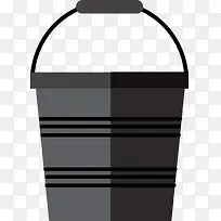 矢量黑色水桶-空若网 矢量黑色水桶-空若网