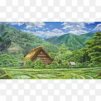 高清场景房屋森林摄影-空若网 高清场景房屋森林摄影-空若网