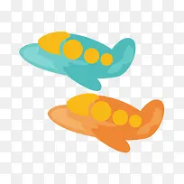 矢量手绘儿童飞机玩具-空若网 矢量手绘儿童飞机玩具-空若网