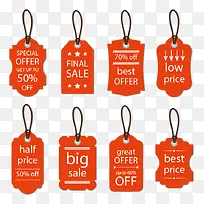 矢量促销吊牌素材-空若网 矢量促销吊牌素材-空若网