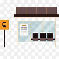 玻璃门城市公交站-空若网 玻璃门城市公交站-空若网