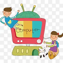 看电视的孩子-空若网 看电视的孩子-空若网