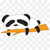 趴在树枝上的大熊猫-空若网 趴在树枝上的大熊猫-空若网