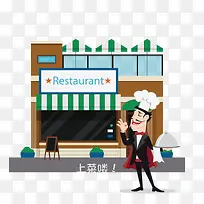 西餐厅的服务员-空若网 西餐厅的服务员-空若网