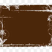 花边咖啡色背景PNG矢量元素-空若网 花边咖啡色背景PNG矢量元素-空若网