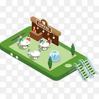 矢量咖啡厅模型-空若网 矢量咖啡厅模型-空若网