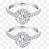 碎钻结婚戒指-空若网 碎钻结婚戒指-空若网