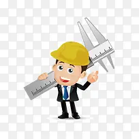 卡通测量员-空若网 卡通测量员-空若网