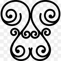 花的螺旋对称设计图标-空若网 花的螺旋对称设计图标-空若网